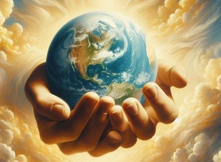 world in hands