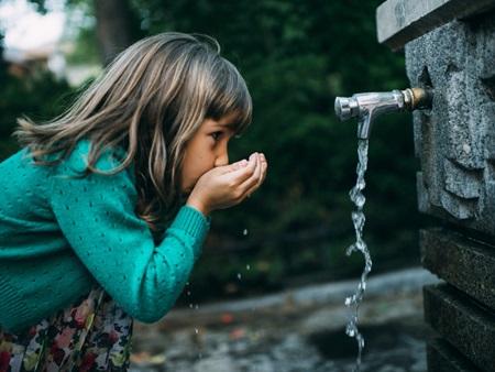 drinking water