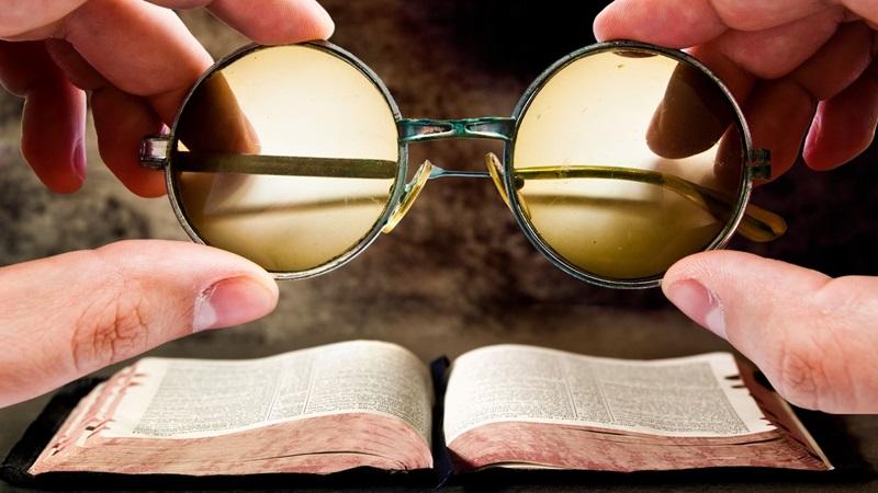 glasses and Bible