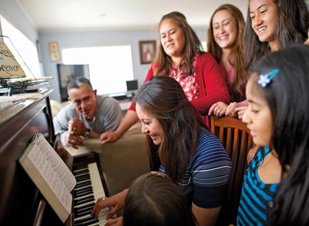 family singing