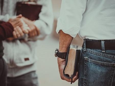 man with Bible