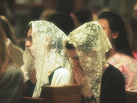 women with veil