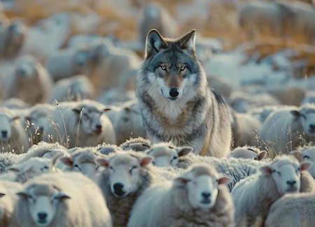 wolf and sheep