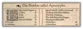 The Belgic Confession of Faith Article 6 The Apocryphal Books